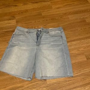 NWT Sonoma Bermuda denim shorts high rise women size 16